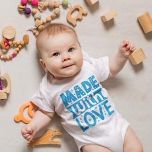 Baby Body Bodysuit Baby Made With Love Baby Clothes Baby Funny Romper Funny Saying Outfit Newborn Body One Piece Baby 2024