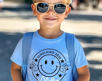 Schulkind 2026 T-Shirt | Einschulung Outfit Mädchen Junge | 1. Schultag Geschenkidee | Kindergarten Abschied Shirt.