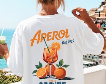 Aperol Spritz T-Shirt Unisex, Summer Shirt, Spritz Lover Outfit, Party Shirt, Holiday Vibes, Gift for Aperol Fans. Gift for Friends.