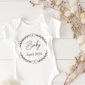 Baby 2024 | Announce pregnancy | Baby bodysuit | Body | Gift | Baby | Birth | Announce pregnancy with bodysuit | Baby 2024