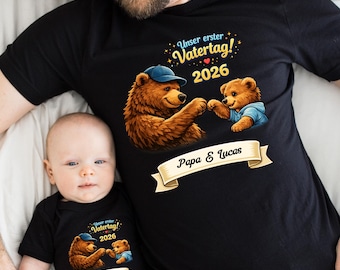 Father's Day Set for Dad and Baby – Matching Gift for the First Father's Day – Sweet Gift for Father and Child