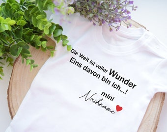 Schwangerschaft Verkünden mit Body BabyBody Bodysuit Baby 2024 Liebe im Bauch Wir Bekommen Ein Baby Ankündigung Kleines Wunder Ankundung