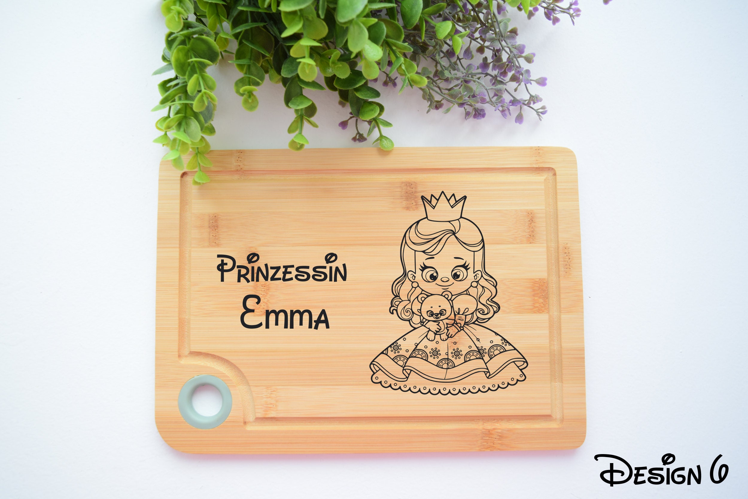 Tabla De Desayuno/Cortar De Bambú Personalizada Con Grabado (26x17 Cm) - Polar-effekt