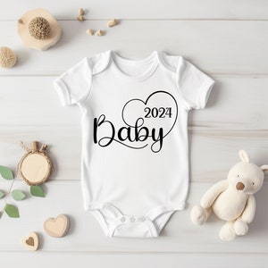 Baby 2024 | Announce pregnancy | Baby bodysuit | Body | Gift | Baby | Birth | Announce pregnancy with bodysuit | Baby 2024