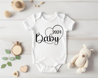 Baby 2024 | Announce pregnancy | Baby bodysuit | Body | Gift | Baby | Birth | Announce pregnancy with bodysuit | Baby 2024