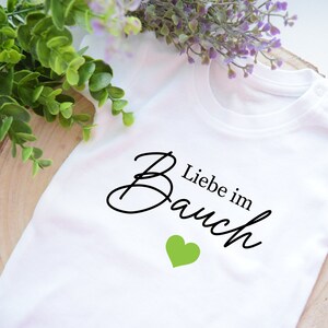 Schwangerschaft Verkünden BabyBody Liebe im Bauch Bodysuit Baby 2024 Baby Ankündigung Kleines Wunder Du Wirst Papa Überraschung Dad To Be
