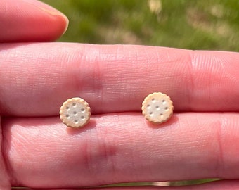 Polymer Clay Mini cracker earring studs