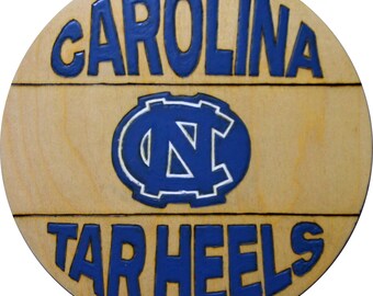 Custom Carolina Tarheels Plaque