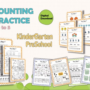 Preschool, Pre-K +, Kindergarten Math Worksheet, Counting, Learning to Add, Activity Worksheets, Counting Worksheet, Preschool, Math