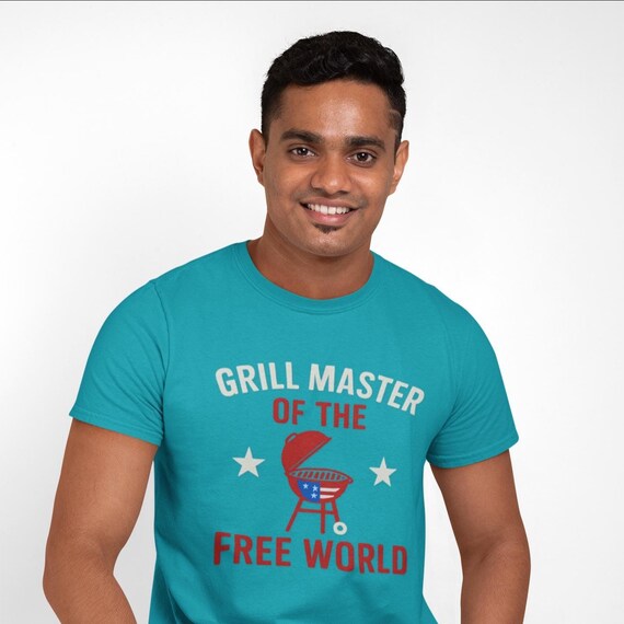 Grill Master of the Free World Tee: Funny Patriotic BBQ Shirt
