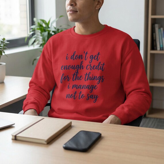 Introvert Humor Sweatshirt, Sarcastic Quote Crewneck, Minimalist Typography