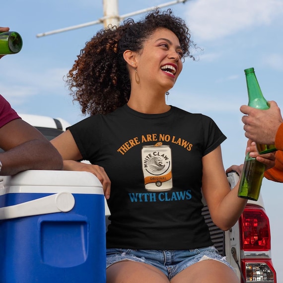 Funny No Laws With Claws Comfort Colors Cotton Drinking Tee, Party, Tailgate & Bachelorette Shirt
