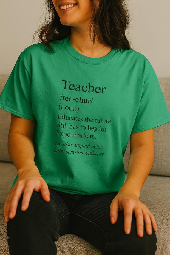 Funny Teacher Job Description Shirt, Teacher Life T-Shirt, Gift for Teachers, Teacher Humor Tee, Comfort Colors 1717, Snarky Teacher Day