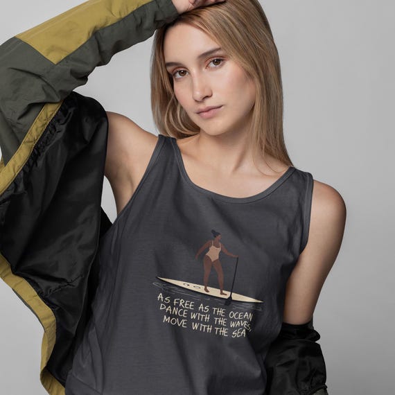 Paddle Boarder with Quote, Ocean Vibes, Beach Lover Gift, Summer Apparel, Outdoor Adventure Shirt