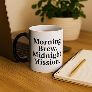 Color Changing Coffee Mug: Inspirational Heat Reveal, Morning Brew