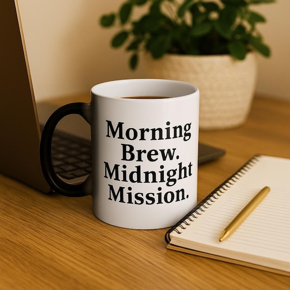 Color Changing Coffee Mug: Inspirational Heat Reveal, Morning Brew