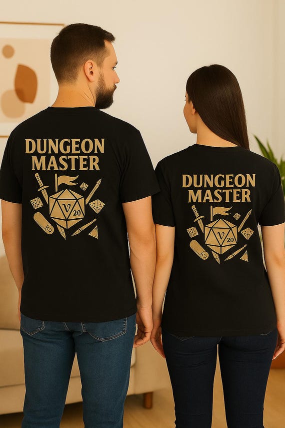 Dungeon Master T-Shirt: D20 Dice RPG Graphic Tee