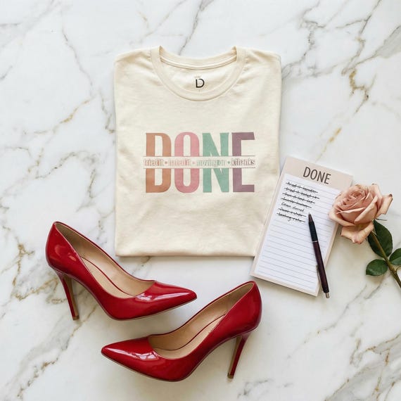 Moving On Tee, Sarcastic Graphic T-Shirt, Retro Bella+Canvas 3001