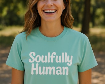 Kindness Shirt  Christian T-Shirt Faith-Led Inspirational Tee Soft Comfort Colors  Soulfully Human