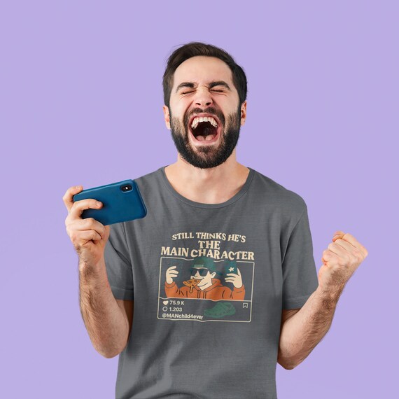 Funny 'Main Character' T-Shirt: TikTok Humor, Sarcastic Gift