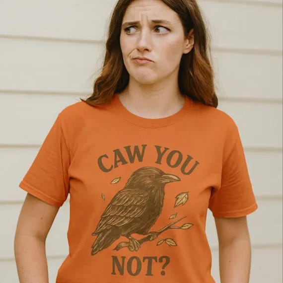 Funny Raven Comfort Colors Shirt: Sarcastic Gothic Dark Academia Tee