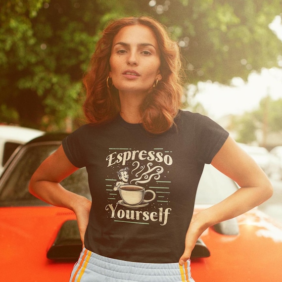 Vintage Coffee Tee: Espresso Yourself Bella+Canvas Shirt