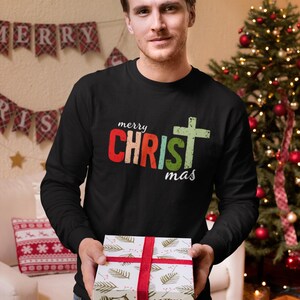 Christ-Centered Christmas Long Sleeve T-Shirt: Christian Faith Apparel