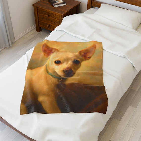 Dog Lover Gift Plush Blanket, Personalized Pet Photo Throw, Cozy  Fleece