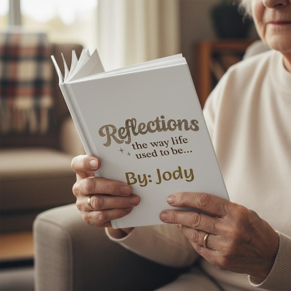 Memoir Book Personalized Reflection Journal | Hardcover Memory Keepsake Gift for Family and Nostalgic Writing