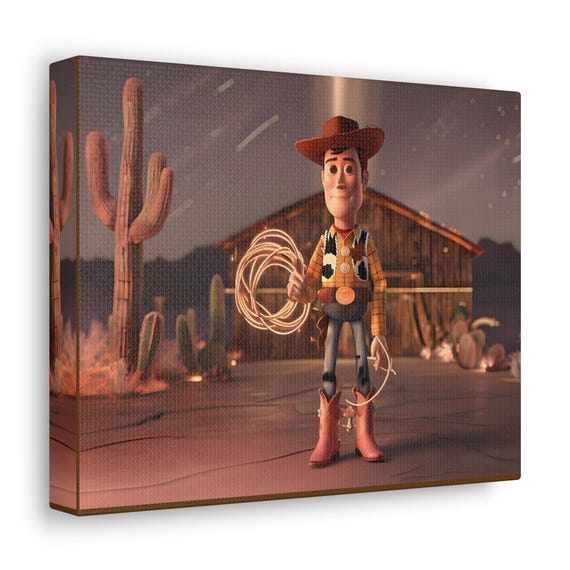 Cowboy Woody Canvas Gallery Wraps toy story wall art desert wall art woody