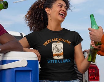 Funny Bachelorette Drinking Shirt – ‘No Laws With Claws’ Comfort Colors Tee