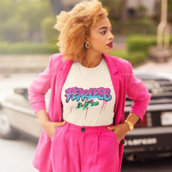 Fearless is Free T-Shirt: Graffiti Art, Urban Streetwear
