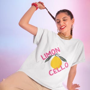 Limoncello Graphic Tee: Comfort Colors Italian Lemon Shirt
