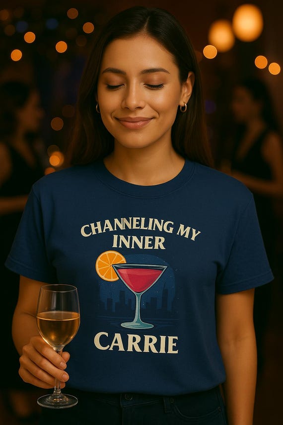 Channeling My Inner Carrie T-Shirt: SATC Inspired Comfort Colors Tee