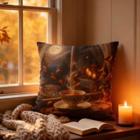 Decorative Pillow, Autumn Home Decor, Thanksgiving Cushion, Harvest Atmosphere,  Hostess, Seasonal Living Room Accent