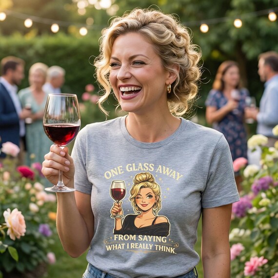 Funny Wine T-Shirt | Sarcastic Graphic Tee, Bella Canvas 3001