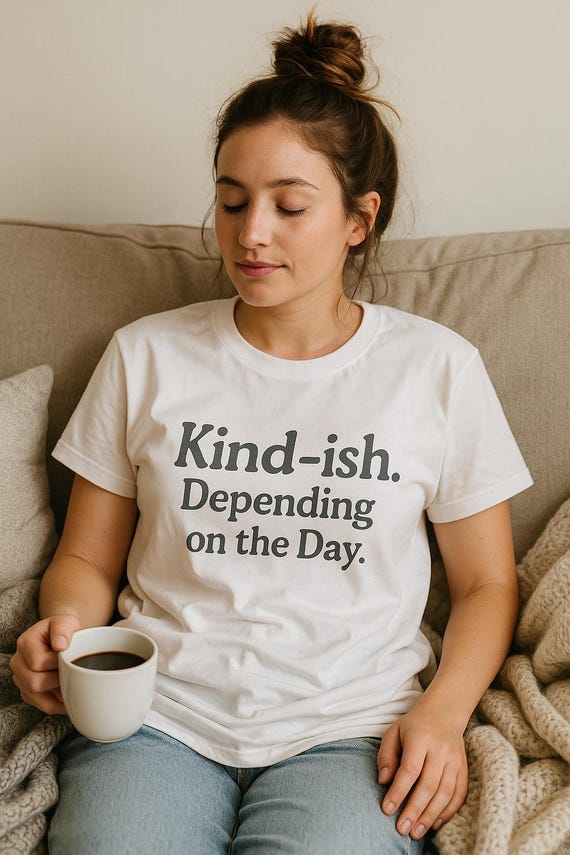 Kind-ish Sarcastic T-Shirt: Rude But Refined Humor, Bella+Canvas Tee