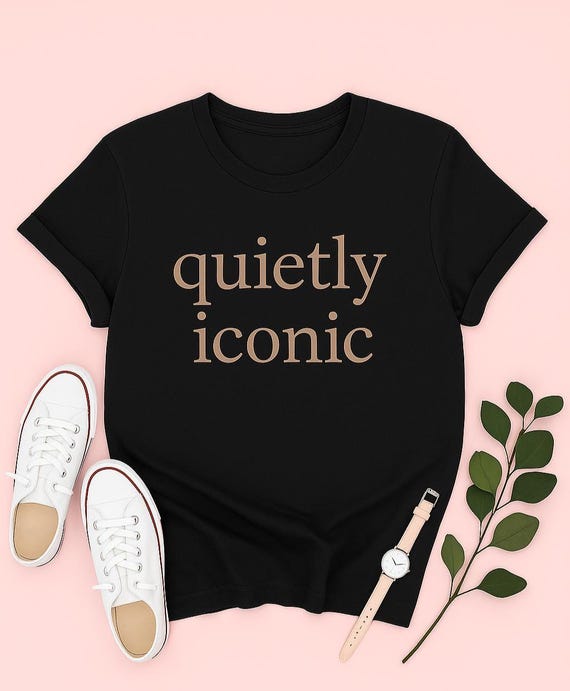 Quietly Iconic Comfort Colors Tee: Sarcastic Introvert Shirt