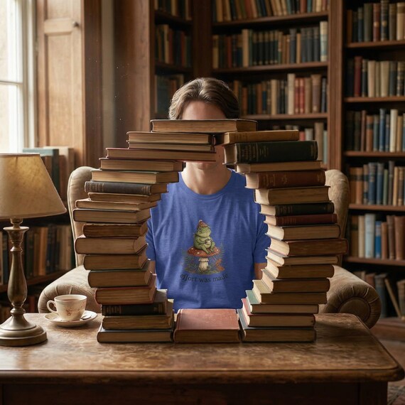 Frog on Mushroom Tee | Whimsical Forest Creature, Nature Lover Gift