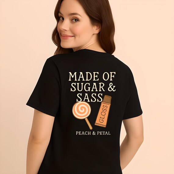 Retro Lollipop Graphic Tee: Made of Sugar & Sass - Royal Blue