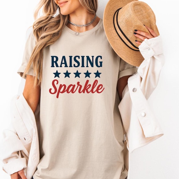 Patriotic Family 4th of July Shirt: USA Sparkle Tee