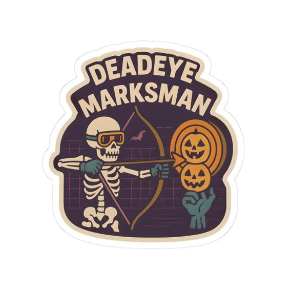 Halloween Skeleton Kiss-Cut Stickers: Spooky Laptop Decals