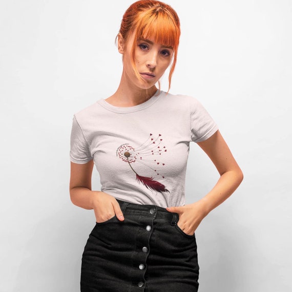 Poetry Shirt, Inspirational T-Shirt with Hope is the Thing with Feathers Quote,  Emily Dickinson Gift, Literature Tee, Positive Vibes Top