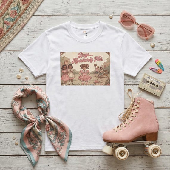 Retro Boys Absolutely Not Shirt  Funny Sassy Girl T-Shirt Vintage Graphic Tee  Empowering Gift for Her – Gildan 64000