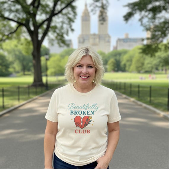 Healing Journey Cotton T-Shirt, Self Love Club, Mental Health Awareness , Heart Flowers Apparel