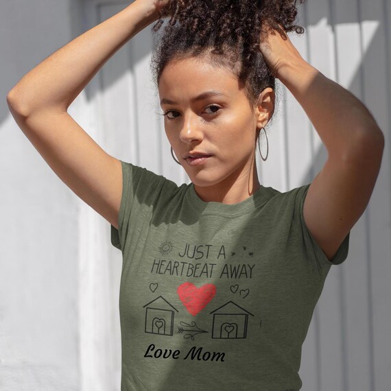 Sisterhood Heartbeat T-Shirt: Custom Name, Long Distance Gift