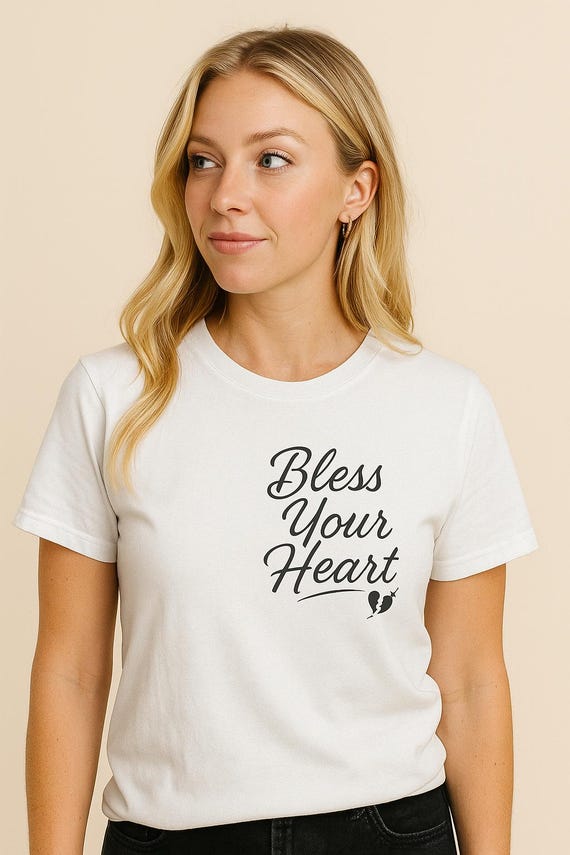 Bless Your Heart T-Shirt: Southern Sarcastic Bella+Canvas Tee