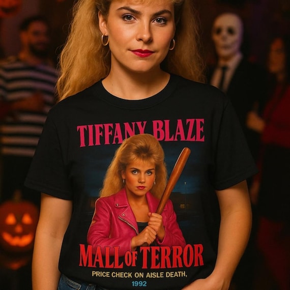 Mall of Terror Comic Con Shirt: Retro 90s Slasher Movie Tee