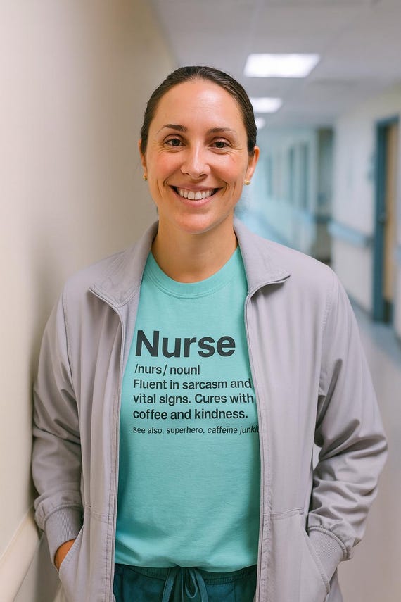 Funny Nurse Definition Comfort Colors Tee: Sarcastic RN Gift