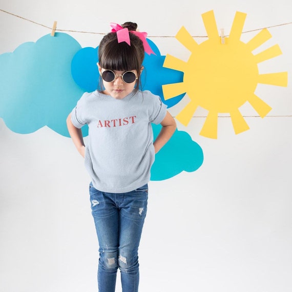 ARTIST Toddler T-Shirt  Cute Graphic Tee for Creative Kids  Sizes 2T to 6T Fun Gift for Young Artists & Imaginative Kids Kids birthday shirt